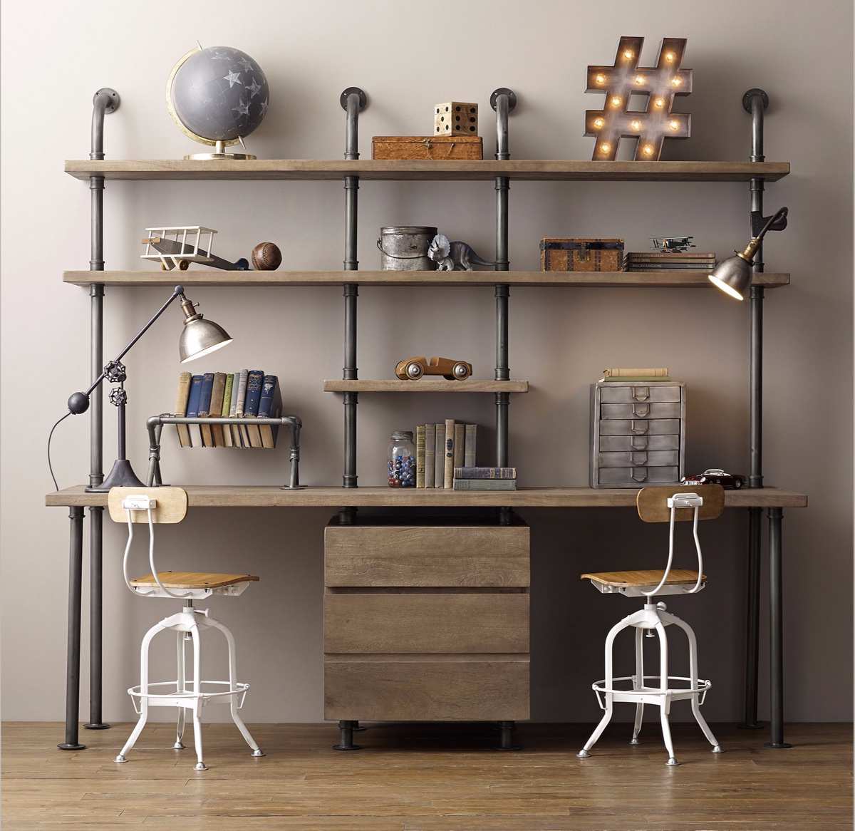 Industrial Style Home Offices 3 - دکوراسیون به سبک صنعتی