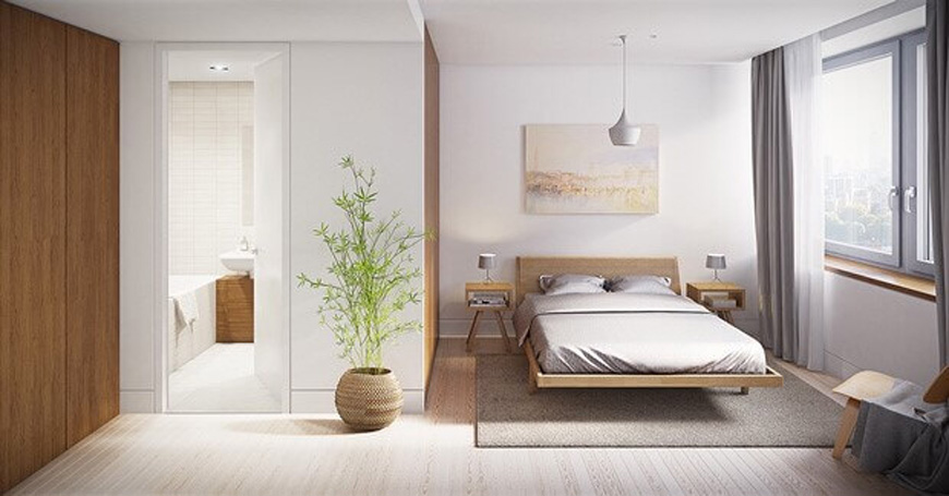 minimal bed room design 2 - طراحی داخلی به سبک مینیمال