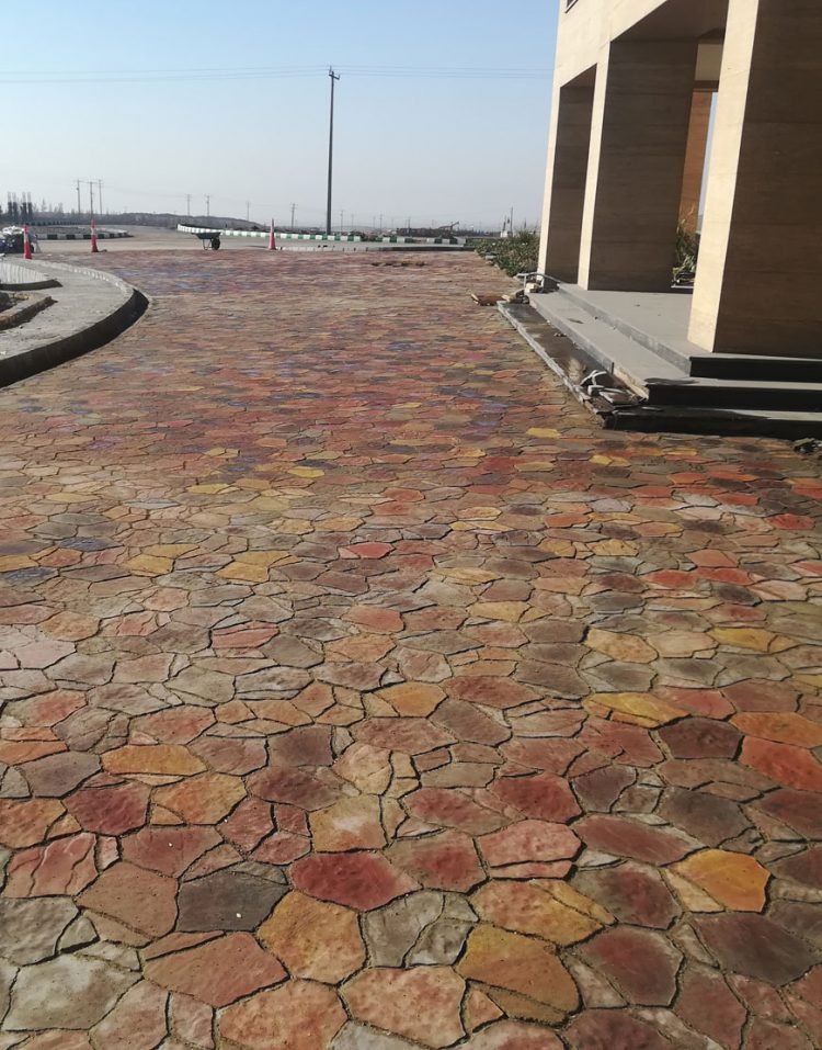 موزاییک سنگ فرش بتنی مدل ساسو 19*36*6
