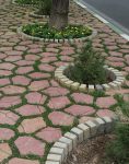 موزاییک سنگ فرش بتنی مدل ساسو 19*36*6