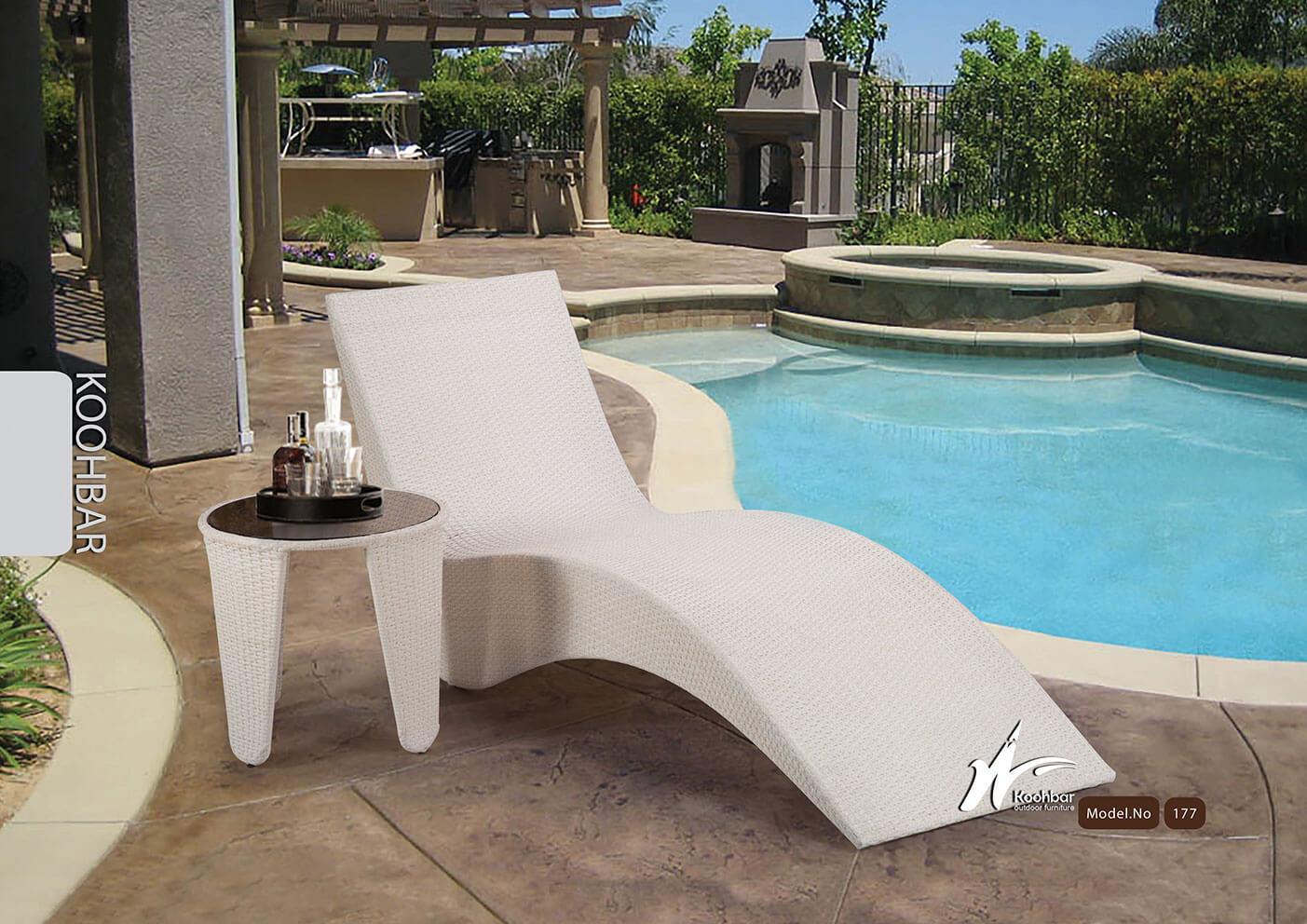 kohbar outdoor lounge chairs 177 model0 - تخت کنار استخری کوهبر کد۱۷۷ -  - outdoor-lounge-chairs