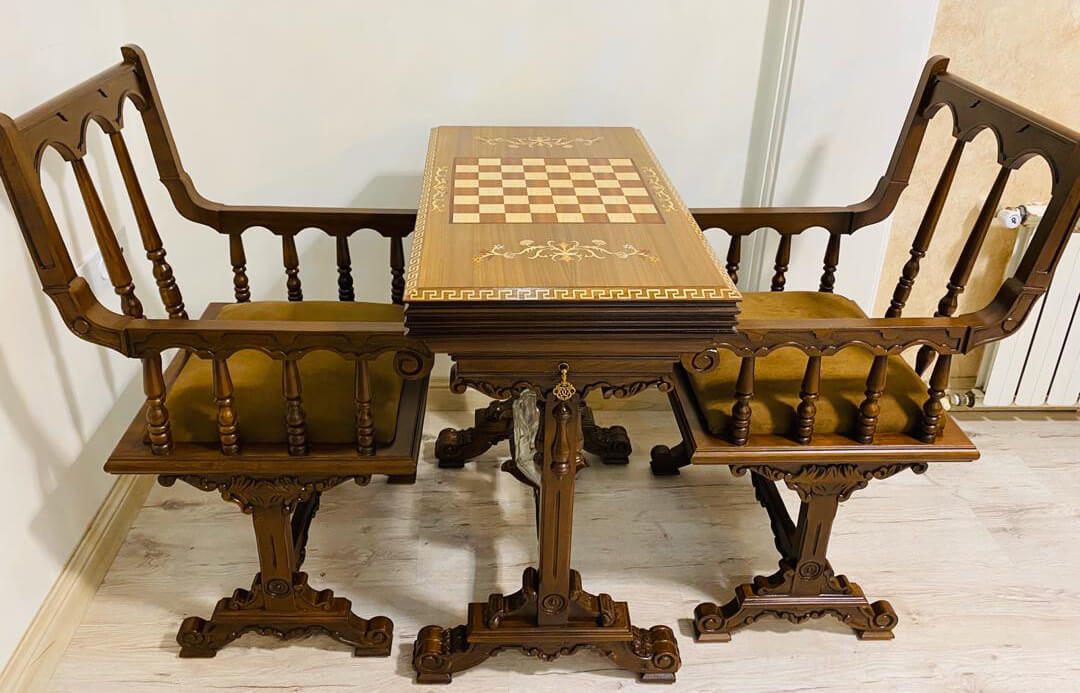 molaeifard backgammon tablechair sets 0 - ست میز تخته نرد و شطرنج لاکچری -  - classic-game-tables