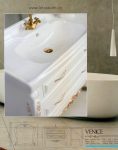 ست کابینت روشویی لوتوس و آینه مدل ونیز کلاسیک