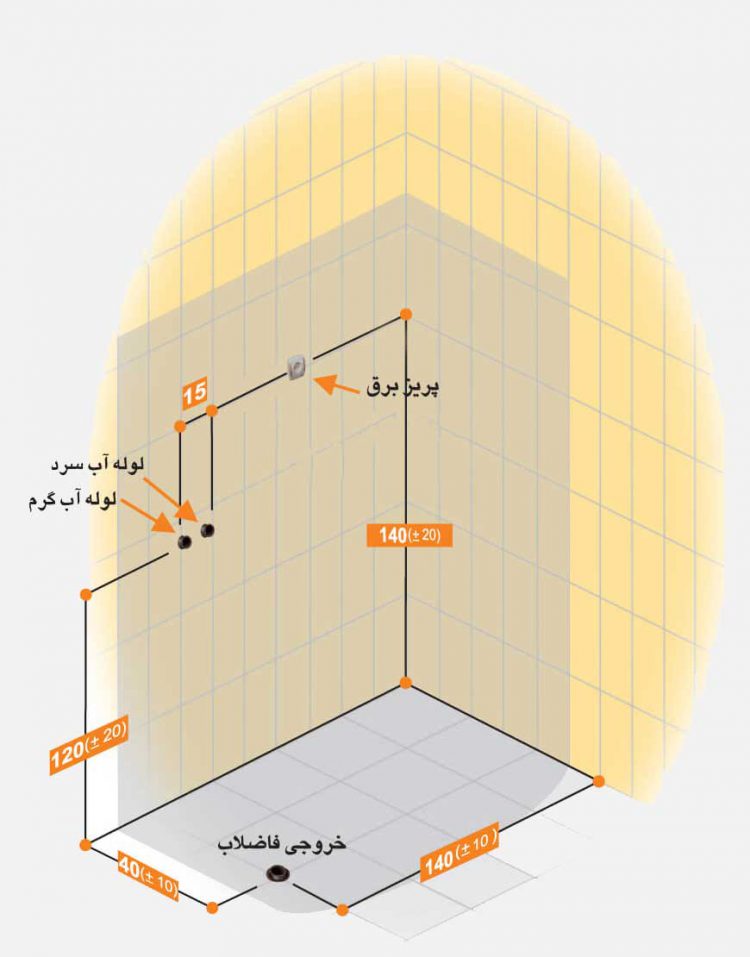 کابین سونا پرشین استاندارد مدل آدنا