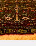 قالیچه گل ابریشم درختی دکو فرش