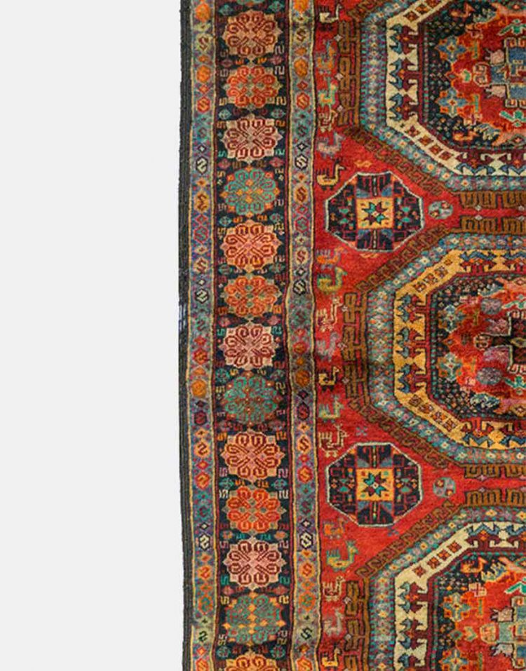 قالیچه بلوچی نقشه قفقازی دکو فرش