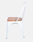 صندلی فلزی ناهارخوری کف چوبی