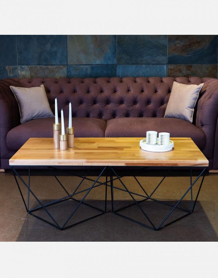 میز جلو مبلی چوبی مدرن