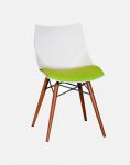 صندلی بدون دسته پایه چوبی صنایع نظری مدل شل