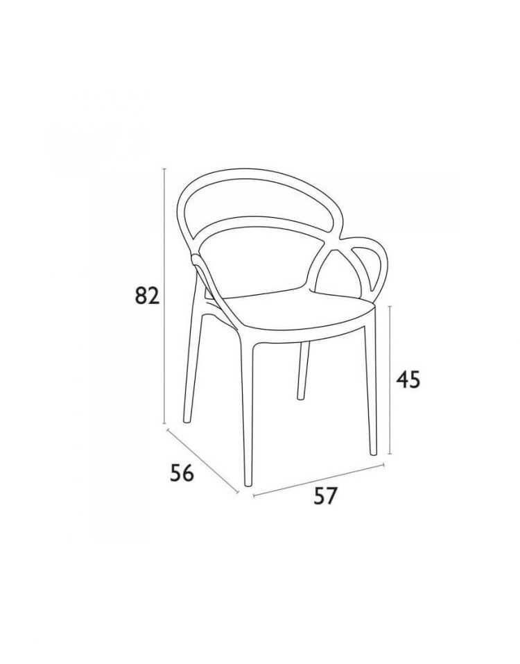 صندلی  دسته دارصنایع نظری مدل میلا