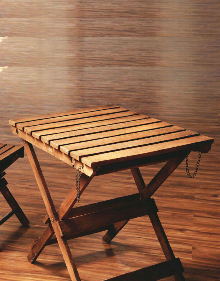 میز نهارخوری دو نفره چوبی آرون مدل نوژن