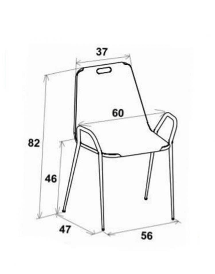 صندلی راحتی فلزی پانچی نسیم نهالسان مدل ریلکسی کوتاه