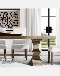 صندلی ناهار خوری پایه چوبی تولیکا مدل تویا