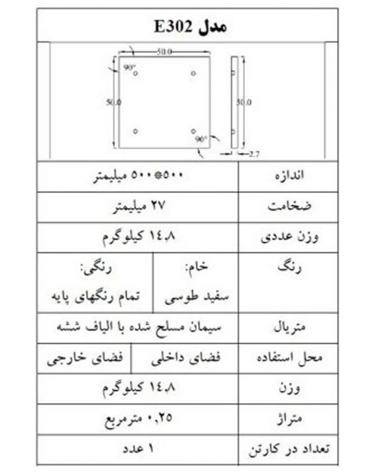 دیوارپوش بتن اکسپوز دکواستون مدل E302