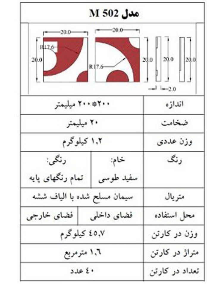 دیوارپوش سه بعدی بتنی دکواستون مدل M502