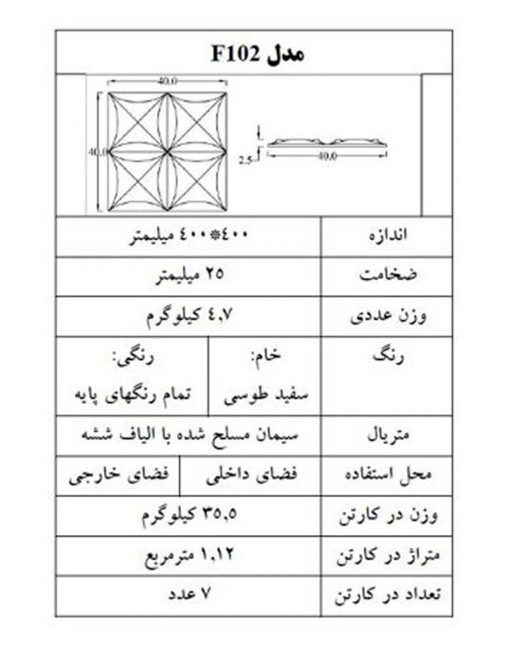 دیوارپوش بتن اکسپوز دکواستون مدلF102