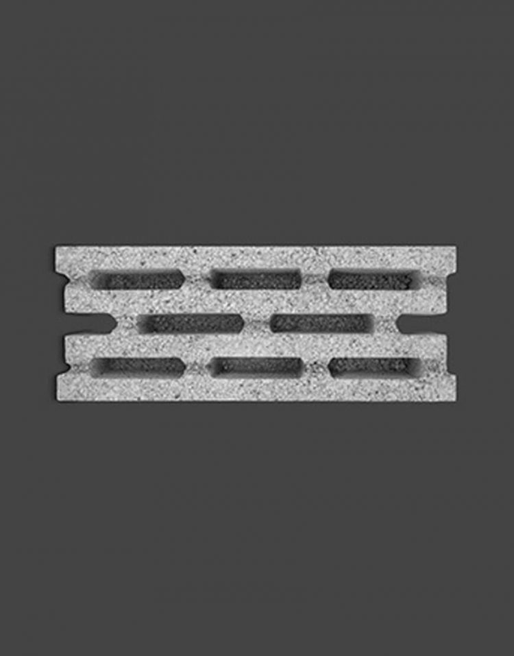 بلوک لیکا توخالی ته پر (چهار جداره) ضخامت ۲۰ سانت