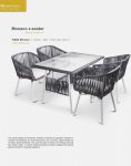 صندلی دسته دار حصیری بورنووی مدل موناکو