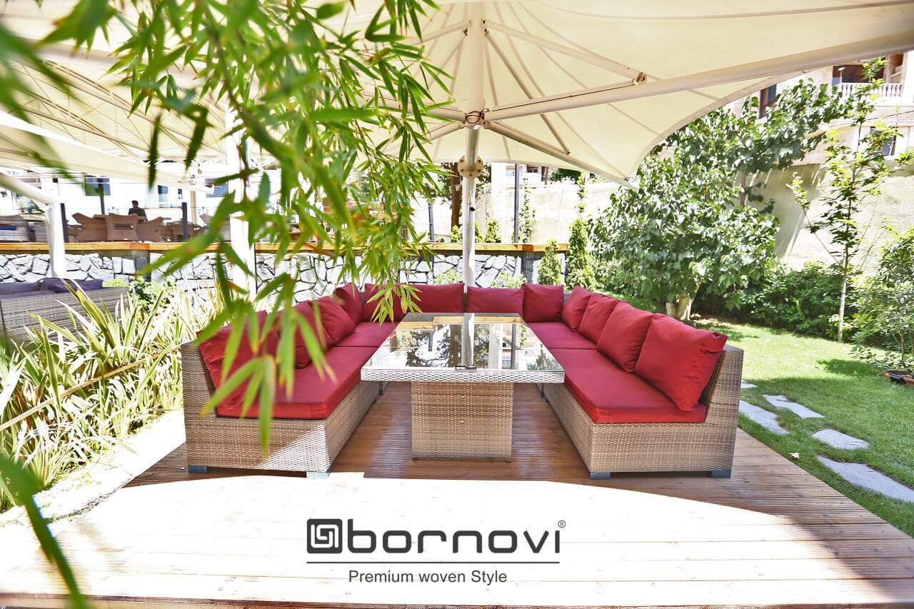 bornovi woven set model florida 00 - ست میز و صندلی حصیری بورنووی مدل فلوریدا -  - patio-conversation-sets