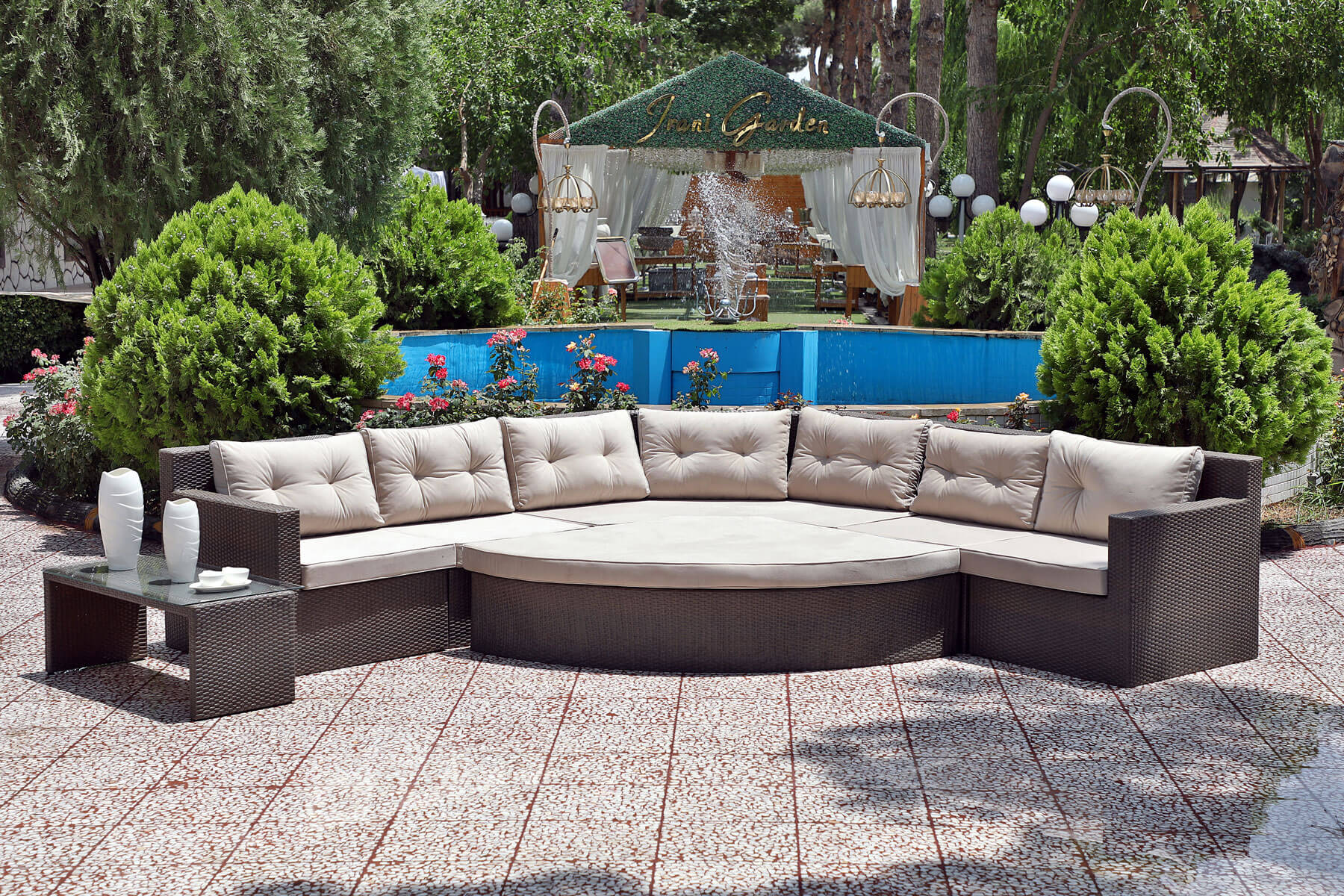 decorose patio conversation sets amester model0 - ست صندلی حصیری دستبافت مدل ریتا -  - patio-dining-furniture