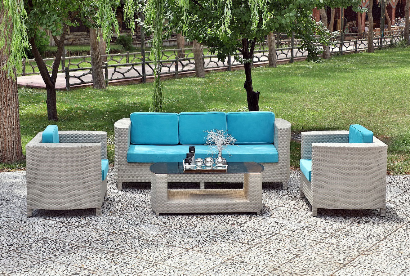 decorose patio conversation sets diamond model0 - ست صندلی حصیری دستبافت مدل لورا -  - patio-conversation-sets