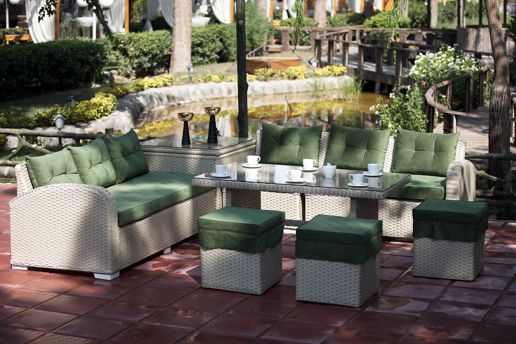 decorose patio conversation sets lavender model0 - ست صندلی حصیری محوطه مدل ارشمیدس -  - patio-conversation-sets