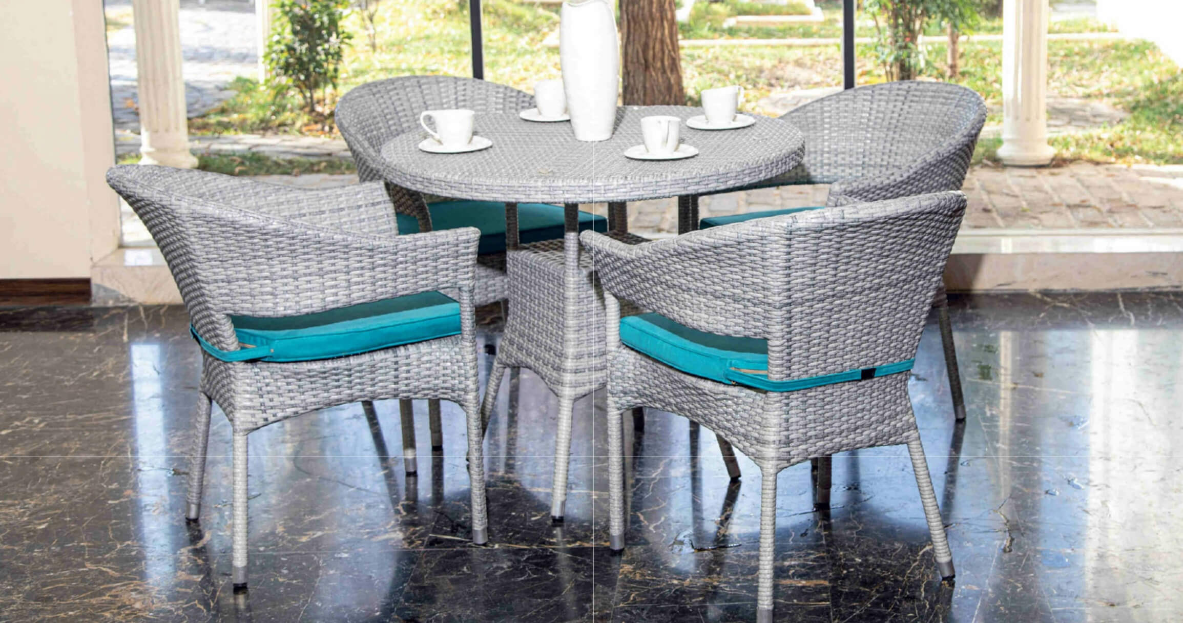 decorose patio dining chairs yuka model 0 - صندلی حصیری فضای باز مدل ساشا -  - patio-dining-chairs