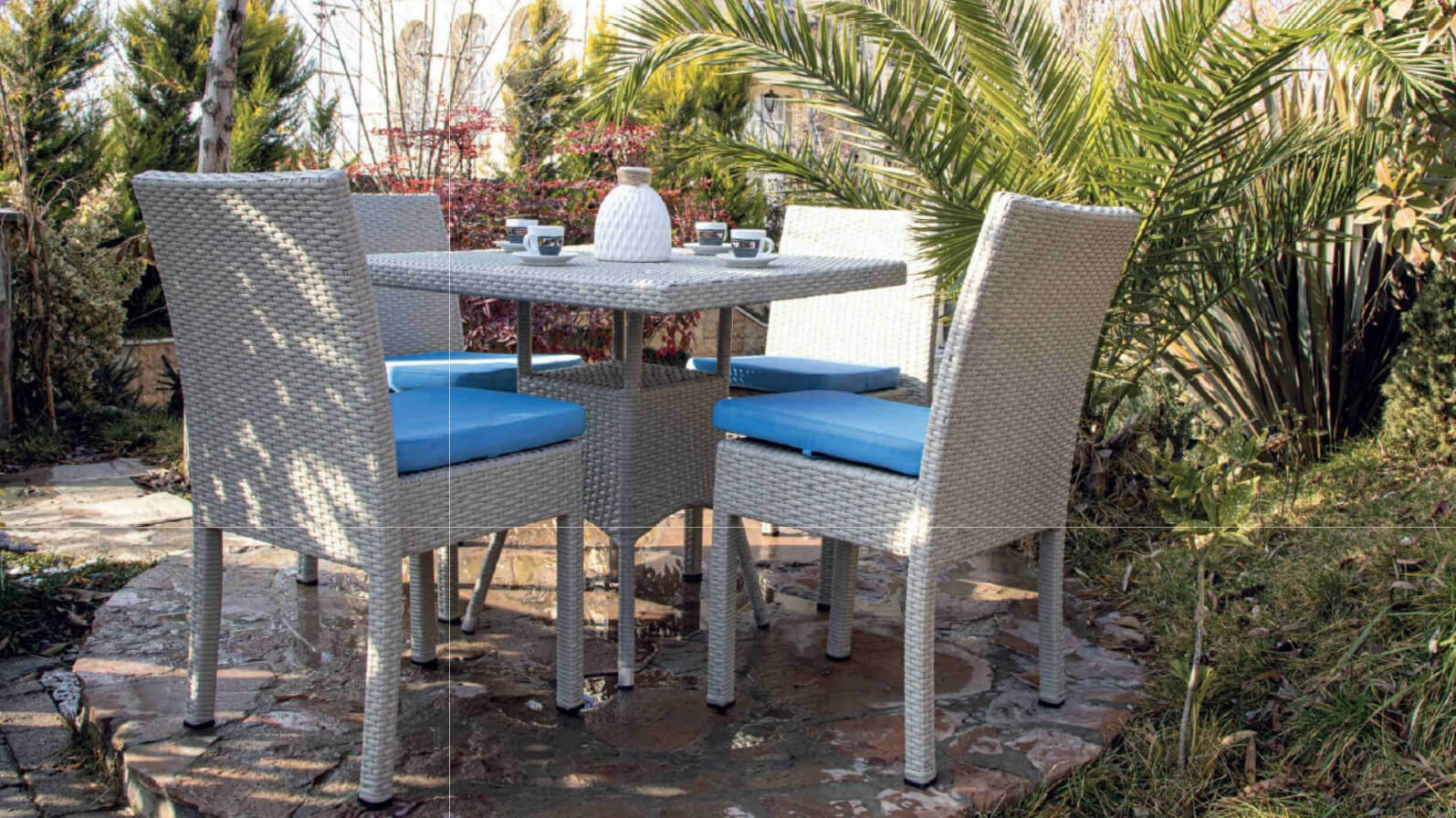 decorose patio dining furniture melma model 0 - ست میز صندلی ناهارخوری حصیری مدل پارسیس -  - patio-dining-furniture