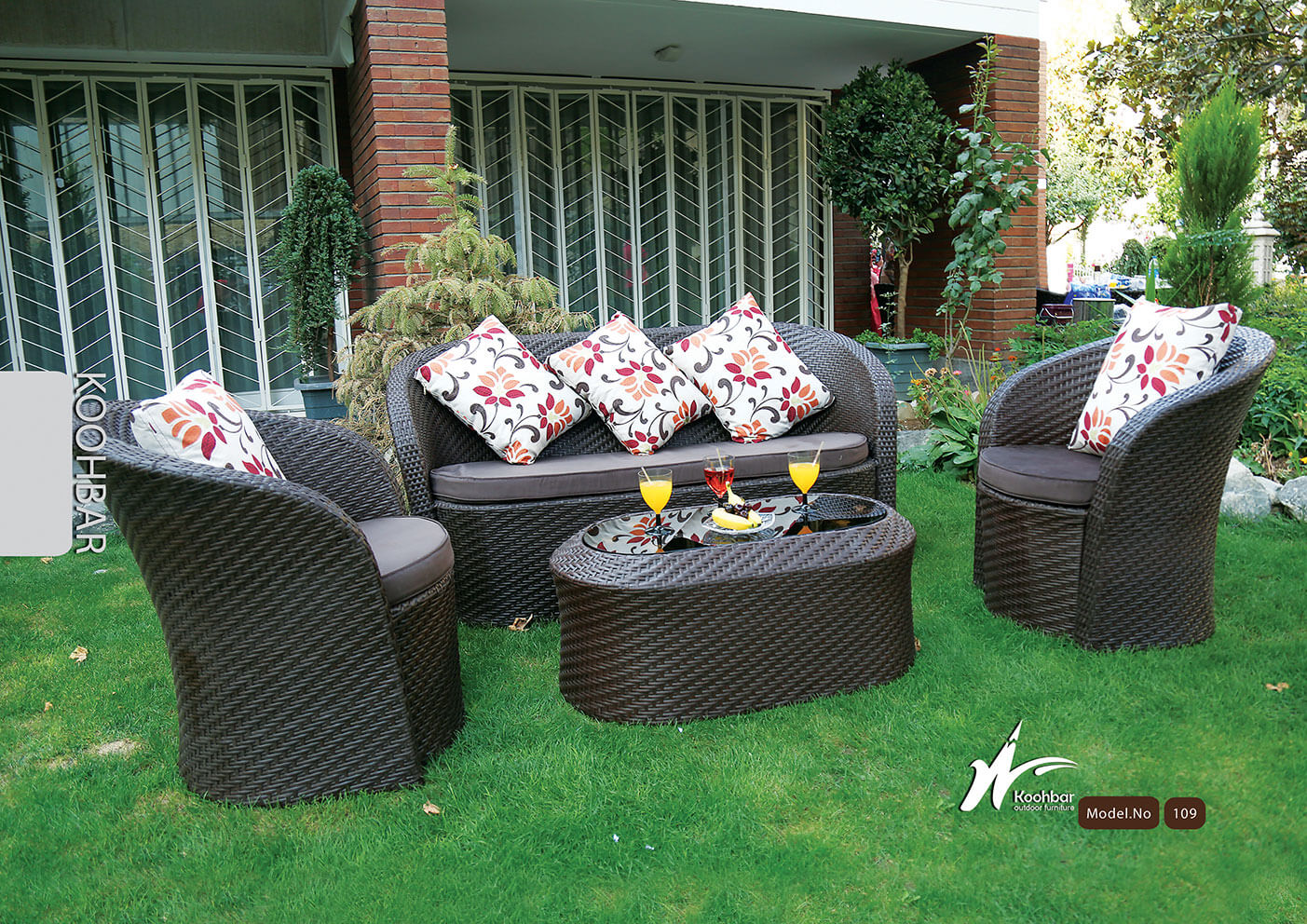 kohbar patio conversation sets 109 model0 - ست مبلمان فضای باز کوهبر مدل ۱۰۹ -  - patio-conversation-sets