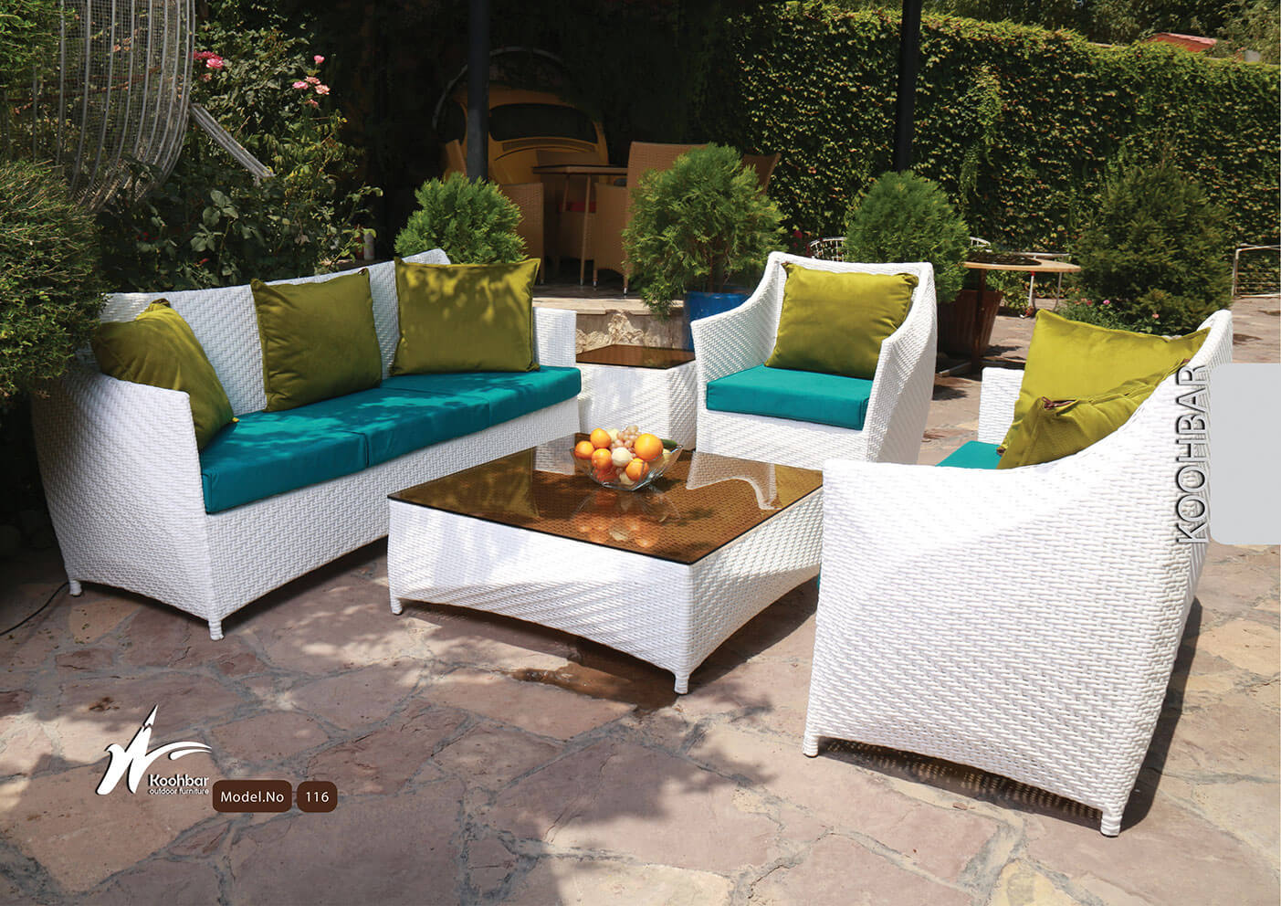 kohbar patio conversation sets 116 model0 - ست مبلمان باغی کوهبر مدل ۱۱۶ -  - patio-conversation-sets