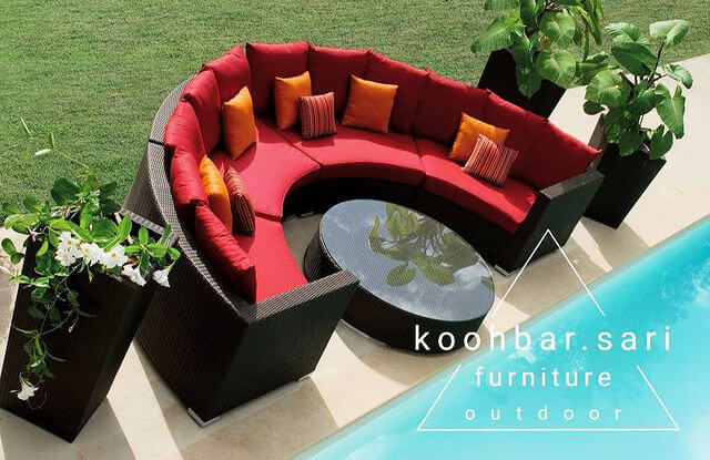 kohbar patio conversation sets 117 model 5 - ست میز صندلی حصیری فضای باز کوهبر مدل ۱۱۷ -  - patio-conversation-sets
