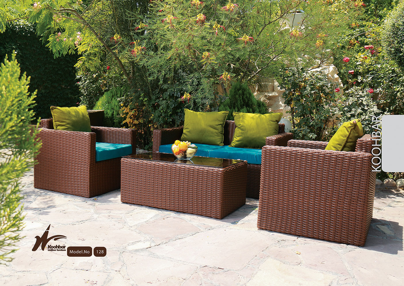 kohbar patio conversation sets 128 model0 - ست مبلمان حیاط کوهبر مدل ۱۲۸ -  - patio-conversation-sets