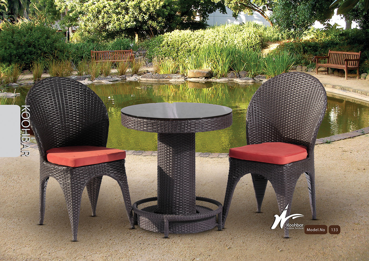 kohbar patio conversation sets 133 model0 - ست میز و صندلی عصرانه خوری کوهبر مدل ۱۳۳ -  - patio-dining-furniture
