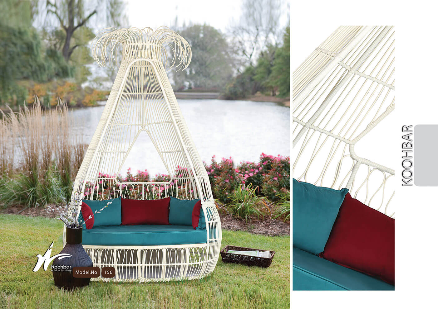 kohbar patio conversation sets 156 model0 - آلاچیق حصیری مدل ۱۵۶ -  - gazebos