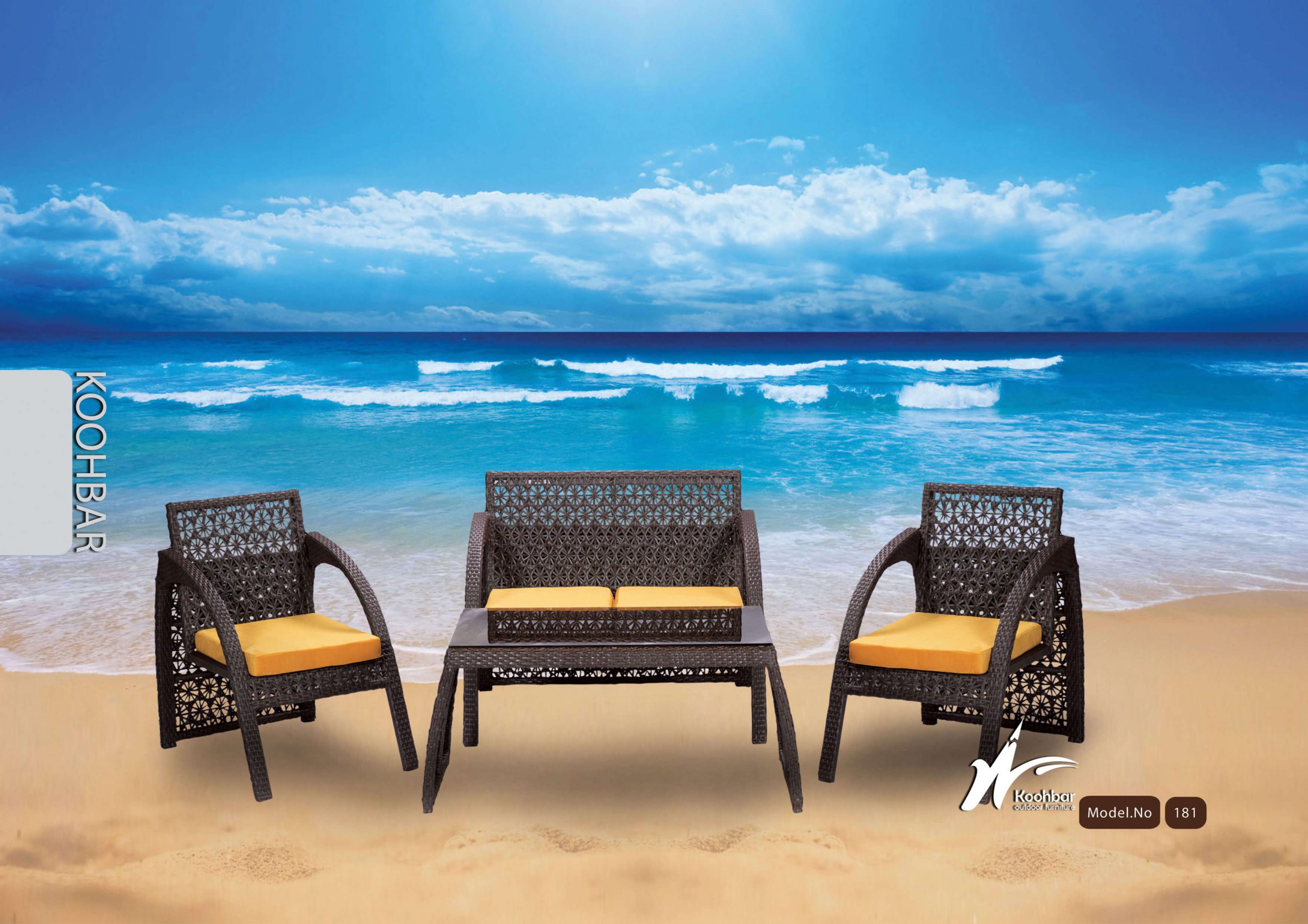 kohbar patio conversation sets 181 model0 scaled - ست میز صندلی حصیری فضای باز مدل ۱۸۱ -  - patio-conversation-sets