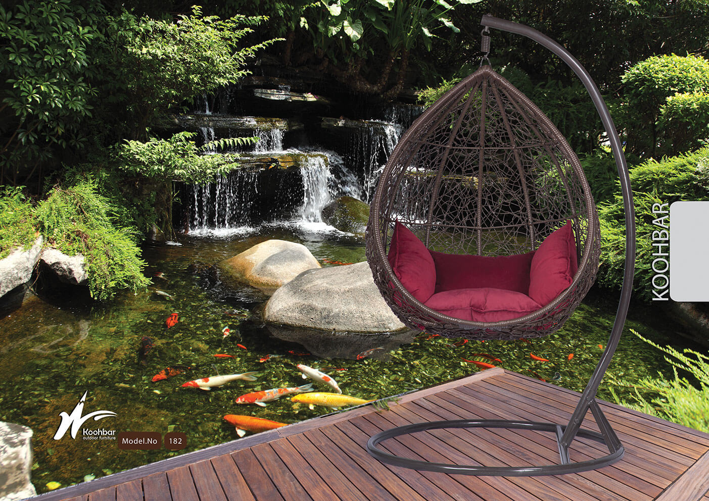 kohbar patio conversation sets 182 model0 - تاب خانگی کوهبر مدل ۱۸۲ -  - swing-chairs-hammock-chairs