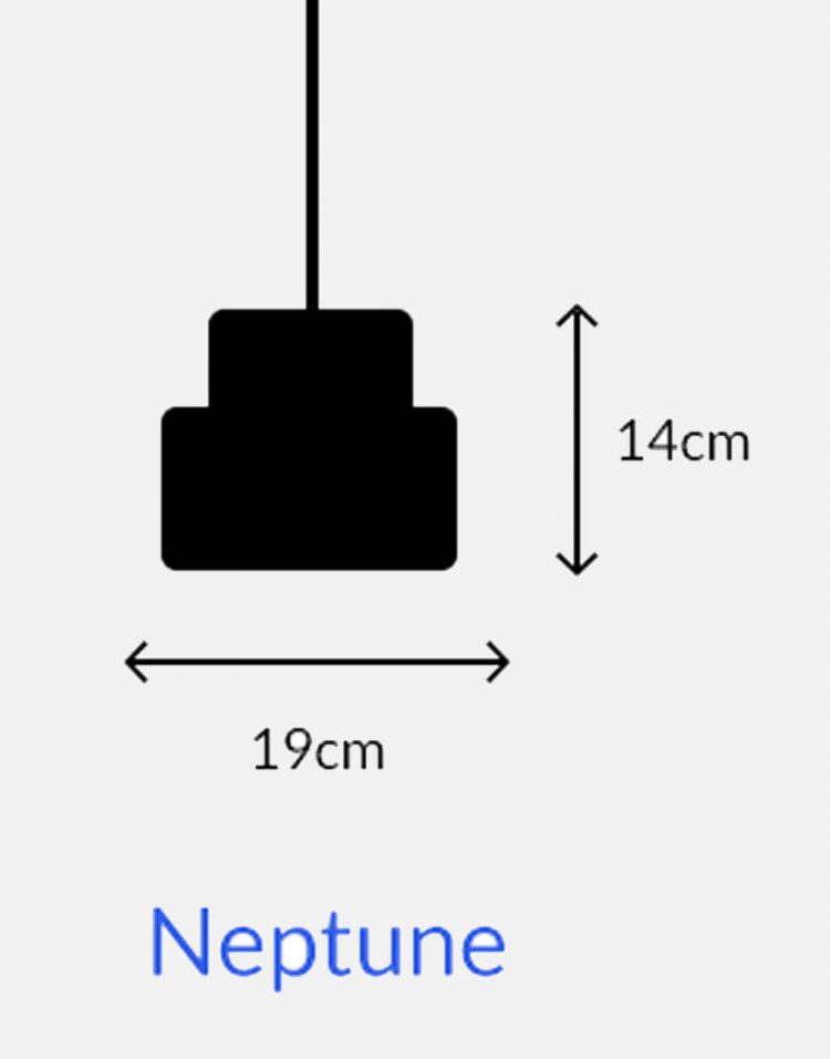چراغ آویز چوبی مدل نپتون