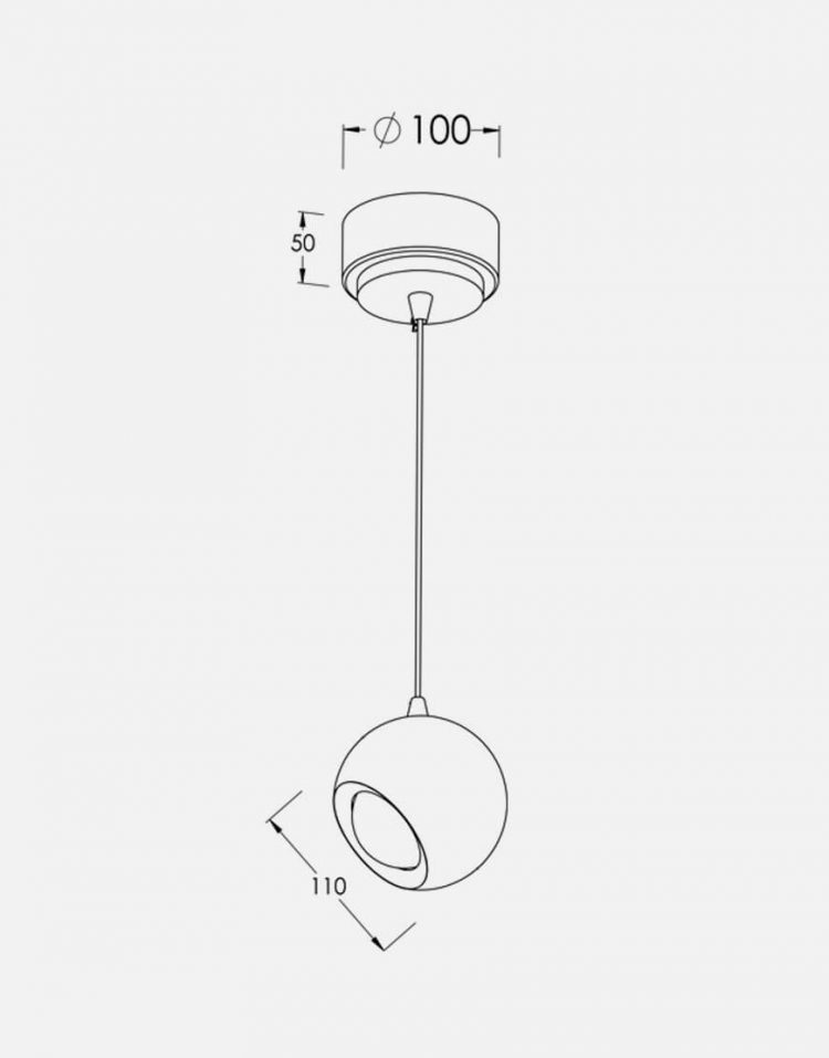 چراغ چوبی LED آویز کروی