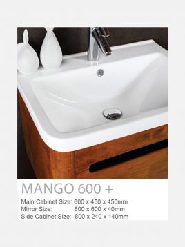 کابینت روشویی لوتوس چوبی مدل Mango-600