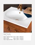کابینت روشویی لوتوس چوبی مدل Nova