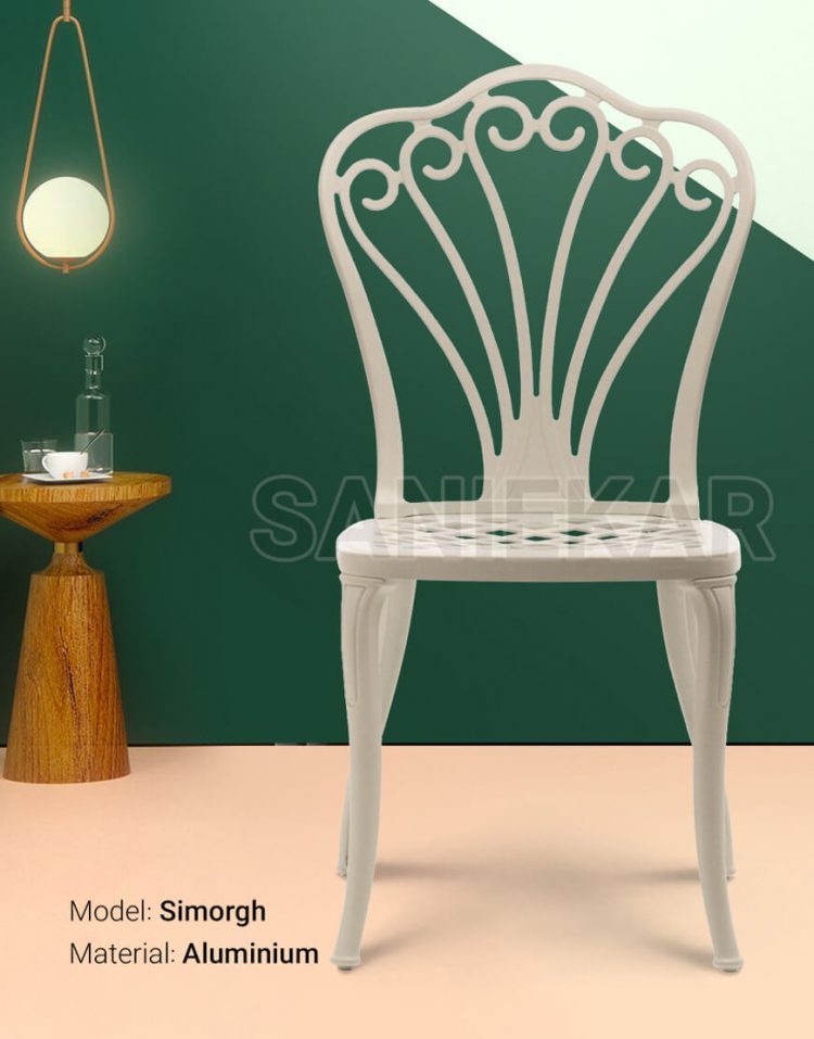 صندلی صبحانه خوری آلومینیومی صنیع کار مدل سیمرغ