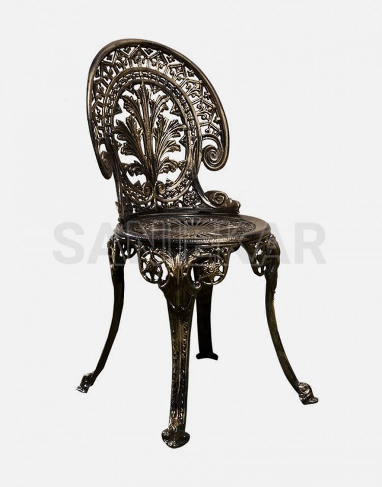 صندلی فضای باز آلومینیومی صنیع کار مدل طاووسی