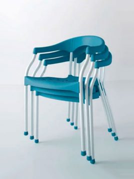 صندلی پلاستیکی استیل هامون مدل سرنا