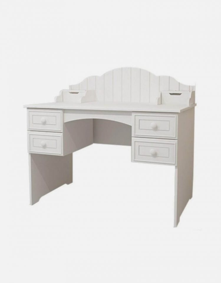 میز تحریر چوبی سفید آپادانا مدل پالی
