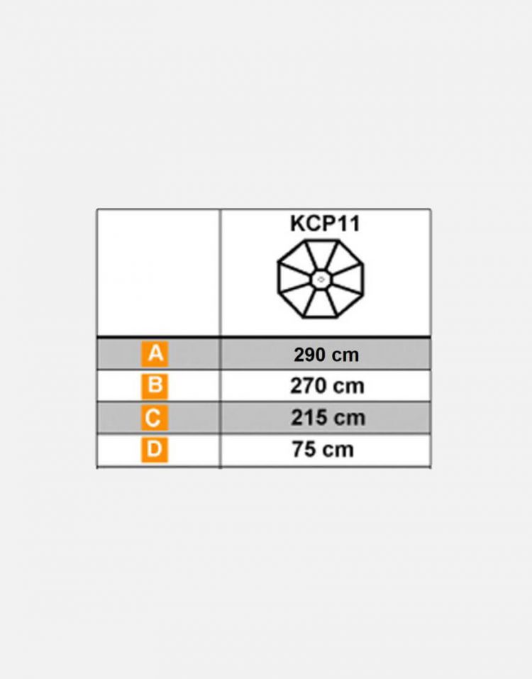 سایبان چتری گیربکس دار مدل KCP11