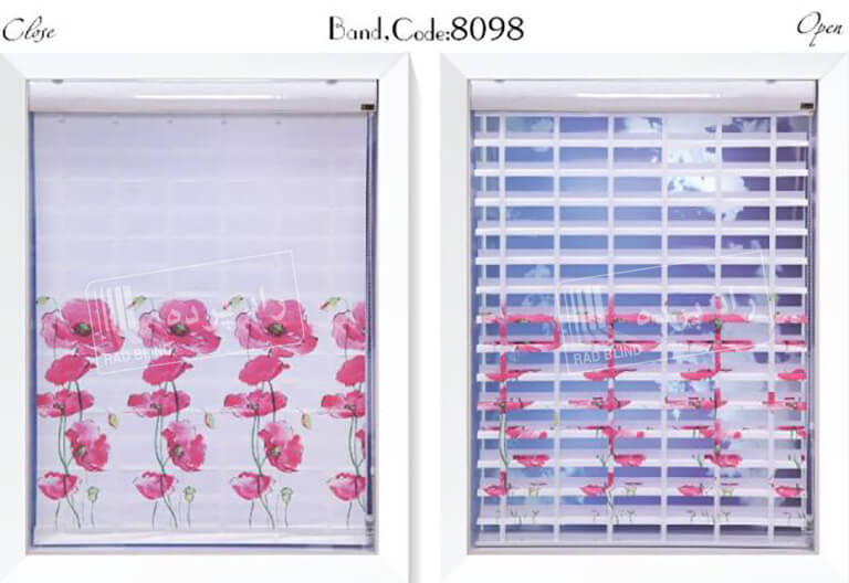 band 8098  - پرده باند چاپی آلبوم رنگارنگ -  - panel-track-blinds