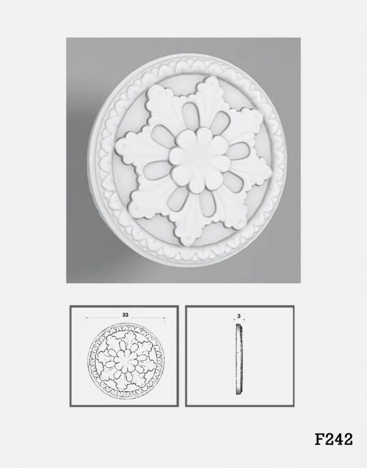 ابزار گچی پیش ساخته سقف مدل H242