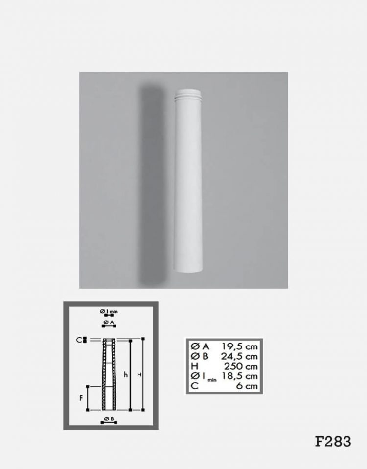 بدنه ستون داخلی گچی مدلH283