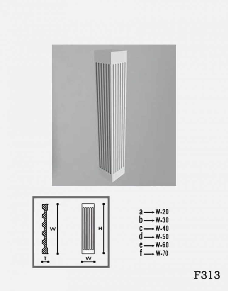 بدنه ستون داخلی گچی مدلH313