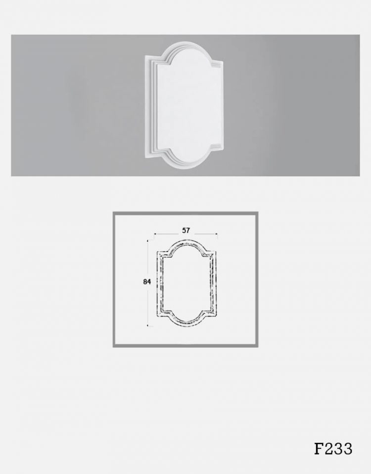 ابزار گچی پیش ساخته پانل برجسته دکوراتیو مدل H233